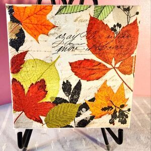 DECOUPAGE CANVAS PRINTS FALL LEAVES